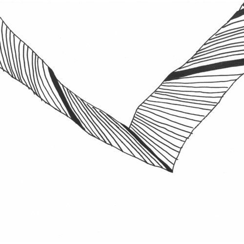 Verbogene Ansicht. Bent view.